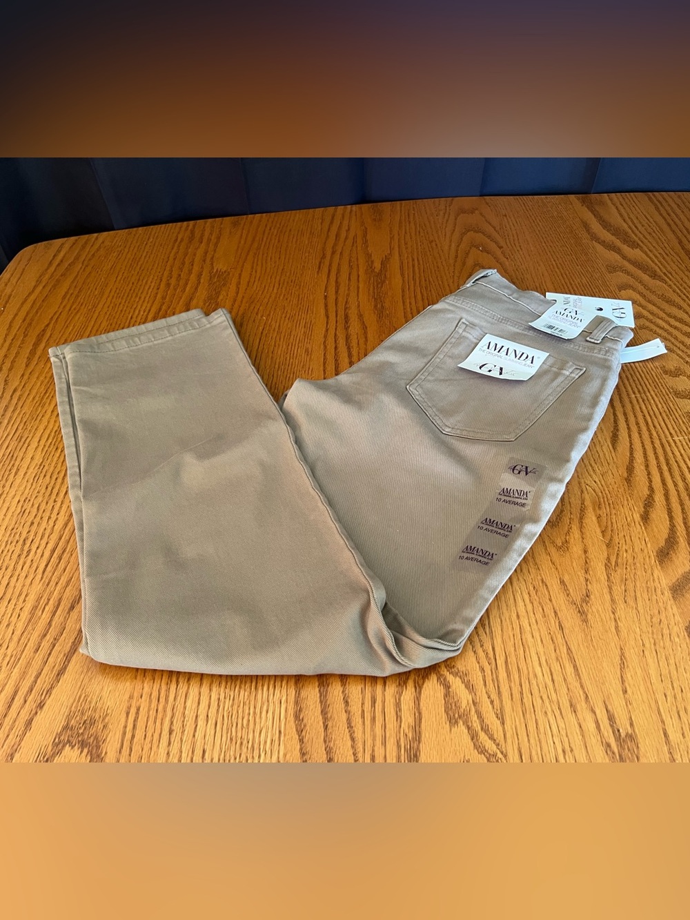 Gloria Vanderbilt Amanda Straight Leg Jeans - Hazelnut Size 10 (KS)